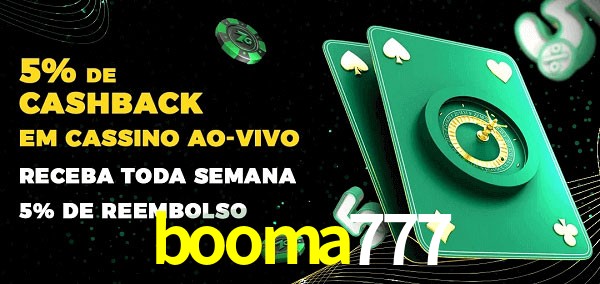 Promoções do cassino ao Vivo booma777